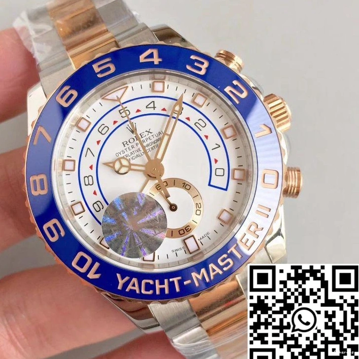 White Yacht Dial JF Rose 116681 Master Factory Rolex II Gold 1230
